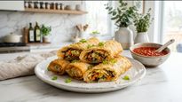 Super Crispy Outside, Soft Inside Vegetable Spring Rolls Recipe