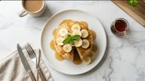 Soft Fluffy Breakfast Banana Pancake Recipe