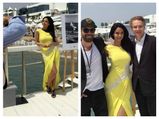 Cannes 2015 Mallika Sherawat Yellow Gown