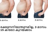ഭക്ഷണനിയന്ത്രണമില്ല, 3 മാസം 15 കിലോ കുറയ്ക്കാം