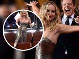 Jennifer Lawrence Hams It Up At The Oscars 2018