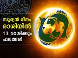 സൂര്യന്‍ മീനം രാശിയിലേക്ക്; 12 രാശിക്കും കരുതിയിരിക്കാന്‍