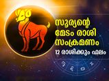 സൂര്യന്റെ മേടം രാശി സംക്രമണം; നേട്ടം ഈ രാശിക്കാര്‍ക്ക്