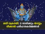ശനി വക്രഗതി; 12 രാശിക്കും തടസ്സം നീങ്ങാന്‍ പരിഹാരകര്‍മ്മങ്ങള്‍