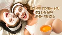 മുഖത്തിന് വെളുപ്പും സൗന്ദര്യവും ഉറപ്പ് നല്‍കും ഈ മുട്ട ഫെയ്‌സ് പാക്കുകള്‍; ഉപയോഗം ഇങ്ങനെ
