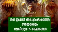 ശനിയുടെ വിളയാട്ടമാണ് ഇനി വരുന്ന സമയം: 15 നാളുകാര്‍ക്ക് അതിഗംഭീരയോഗം