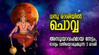 ധനു രാശിയില്‍ ചൊവ്വ; ഡിസംബര്‍ 28 മുതല്‍ ഭാഗ്യം പ്രകാശിക്കുന്ന ഈ 3 രാശി, ഉയര്‍ച്ച അതിവേഗം