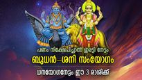 സൗഹൃദ ഗ്രഹങ്ങളുടെ സംയോജനം, ബുധന്‍-ശനി നല്‍കും ഭാഗ്യം 3 രാശിക്ക്, ധനയോഗം