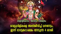രവിയോഗത്തിന്റെ ഐശ്വര്യം, ഇന്ന് ഭാഗ്യം സൂര്യനെപ്പോലെ പ്രകാശിക്കുന്ന 4 രാശി