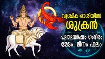 ബമ്പര്‍ ഭാഗ്യത്തിന് അവസരം, വൃശ്ചിക രാശിയില്‍ ശുക്രന്‍; പുതുവര്‍ഷത്തില്‍ ശുക്രനുദിക്കും രാശിക്കാര്‍