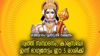 കയ്യിലെത്തുന്ന സൗഭാഗ്യം കണ്ട് കണ്ണുതള്ളും, ഇന്ന് ഹനുമാന്‍ സ്വാമി അനുഗ്രഹിക്കുന്ന 5 രാശി