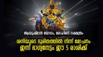 ദോഷകാലത്തിന് വിട, ഐശ്വര്യം നിറഞ്ഞ ജീവിതം; ഇന്ന് ശനിദേവന്‍ ഭാഗ്യം നല്‍കുന്ന 5 രാശി