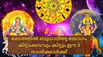 ഒരു വര്‍ഷത്തിന് ശേഷം മേടത്തില്‍ ബുധാദിത്യ യോഗം; സൗഭാഗ്യങ്ങള്‍ തേടിയെത്തും ഈ രാശികളെ