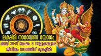 ലക്ഷ്മി നാരായണയോഗം: 9 നാളുകാര്‍ തൊടുന്നതെല്ലാം പൊന്നാവും; ഭാഗ്യപ്പെരുമഴയില്‍ ഇവര്‍
