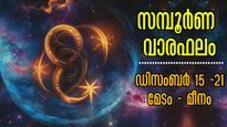 Weekly Horoscope: വര്‍ഷാവസാനം ഭാഗ്യത്തോട് ഭാഗ്യം, തേടിയെത്തുന്ന മഹാഭാഗ്യത്തില്‍ കണ്ണ് മഞ്ഞളിക്കും നാളുകാര്‍
