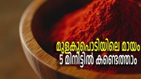 മുളകുപൊടിയില്‍ മായമുണ്ടോ? ഒരു സ്പൂണ്‍ പൊടി കൊണ്ട് 5 മിനിട്ടില്‍ കണ്ടുപിടിക്കാം