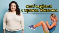 അടിവയറ്റിലെ കൊഴുപ്പുരുക്കും നാലേ നാല് വ്യായാമങ്ങള്‍: സ്ഥിരമെങ്കില്‍ ഒരുമാസത്തില്‍ ഫലം