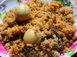 Brown Rice Egg Dum Biryani Recipe