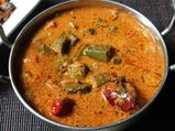 Lady S Finger Kulambu Recipe With Coconut
