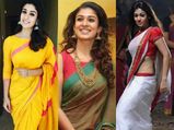 Saree Looks Tamil Actress Nayanthara