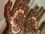 అరచేతుల్లో అందాలు...మెహిందీ సొగసులు...