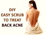 వీపు మీద మొటిమలను నివారించే లెమన్ షుగర్ బాడీ స్ర్కబ్