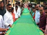 పట్టుచీరపై రామాయణం.. 60 మీటర్ల వస్త్రంపై 32 వేల సార్లు ‘జై శ్రీరామ్’.. ఆంధ్రా నేతన్న నుండి అద్భుత కళాఖండం...