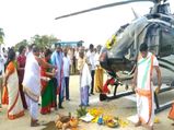 Yadadri Helicopter: యాదాద్రిలో కొత్త హెలికాప్టర్‌కు ప్రత్యేక పూజలు
