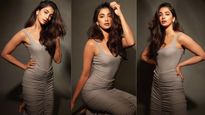 Pooja Hegde: బాడీకాన్ డ్రెస్సులో మతి పోగొట్టిన పూజా, అలా కూర్చుని మరీ మత్తెక్కిస్తోంది