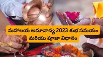 Mahalaya Amavasya 2023: మహాలయ అమావాస్య 2023 శుభ సమయం, విశిష్టత మరియు పూజా విధానం.!