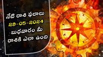 ఈ రోజు మే 29న, బుధవారం మీ రాశి ప్రకారం జాతకఫలాలు ఎలా ఉన్నాయో తెలుసుకోండి