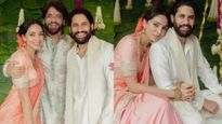 Naga Chaitanya and Sobhita engagement నాగ చైతన్య మరియు శోభితా ధూళిపాళ్ల నిశ్చితార్థం ఫోటోను పంచుకున్ననాగార్జున