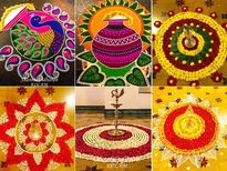 ഓണത്തിന് വിവിധ പൂക്കളം ഡിസൈന്‍