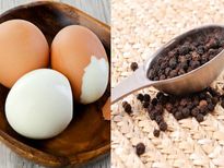 പുഴുങ്ങിയ മുട്ട കുരുമുളകു ചേര്‍ത്ത് ഒരാഴ്ച