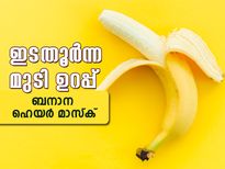 ഇടതൂര്‍ന്ന മുടി ഉറപ്പ് ബനാന ഹെയര്‍ മാസ്‌കിലൂടെ