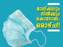 മാസ്‌കിലും നില്‍ക്കും കൊറോണ, ഒരാഴ്ച!!