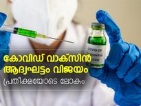 ആദ്യഘട്ടം വിജയം; കോവിഡ് വാക്‌സിന് ശുഭാരംഭം