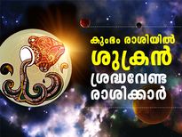 കുംഭം രാശിയില്‍ ശുക്രന്‍; ഓരോ രാശിക്കും ഫലം