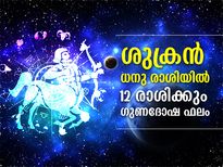ശുക്രന്‍ ധനു രാശിയില്‍; 12 രാശിക്കും ഗുണദോഷഫലങ്ങള്‍