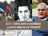 2021 ഡിസംബര്‍ മാസത്തിലെ പ്രധാന ആഘോഷ ദിനങ്ങള്‍