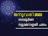 ജനുവരി - 2022 പുതുവര്‍ഷത്തിലെ സമ്പൂര്‍ണ ന്യൂമറോളജി ഫലം