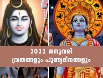 2022 ജനുവരി മാസത്തിലെ വ്രത ദിനങ്ങളും പുണ്യദിനങ്ങളും