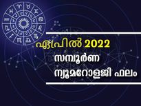 Numerology Horoscope April 2022: ഏപ്രില്‍ മാസ ന്യൂമറോളജി സമ്പൂര്‍ണഫലം: നിങ്ങളുടെ ഭാഗ്യനിര്‍ഭാഗ്യങ്ങള്‍ അറിയാം