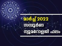 Numerological Horoscope March 2022 മാര്‍ച്ച്: ന്യൂമറോളജിയില്‍ ഭാഗ്യ നിര്‍ഭാഗ്യങ്ങളുടെ സമ്പൂര്‍ണഫലം