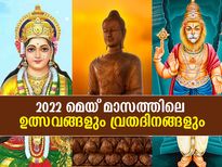 2022 മെയ് മാസത്തിലെ പ്രധാന ഉത്സവങ്ങളും ആഘോഷങ്ങളും