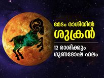 Shukra Rashi Parivartan 2022: മെയ് 23ന് ശുക്രന്‍ മേടരാശിയില്‍; 12 രാശിക്കും ഫലങ്ങള്‍ ഇത്