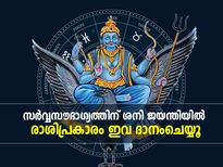 ശനി ജയന്തിയില്‍ രാശിപ്രകാരം ഇവ ദാനംചെയ്താല്‍ ഐശ്വര്യവും സമൃദ്ധിയും