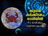 Budh Gochar 2022 : ബുധന്‍ കര്‍ക്കിടകം രാശിയില്‍; 12 രാശിക്കും ഗുണദോഷ ഫലങ്ങള്‍ 