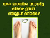 ഓരോ പ്രായത്തിലും ശരീരഭാരം ഇത്ര വേണം: അതില്‍ കുറവും കൂടുതലും അപകടം