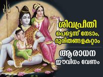 പ്രദോഷ വ്രതവും പ്രതിമാസ ശിവരാത്രിയും ഒരേനാളില്‍; സങ്കടമോചനത്തിനും ഐശ്വര്യത്തിനും ശിവാരാധന ഇങ്ങനെ